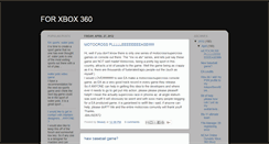 Desktop Screenshot of for-xbox-360.blogspot.com