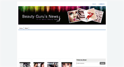 Desktop Screenshot of beautygurusnews.blogspot.com