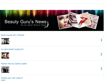 Tablet Screenshot of beautygurusnews.blogspot.com