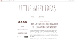 Desktop Screenshot of littlehappyideas.blogspot.com