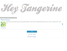 Tablet Screenshot of heytangerine.blogspot.com