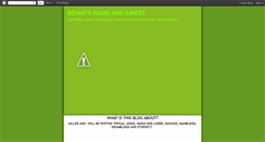 Desktop Screenshot of bennysradiooneliners.blogspot.com