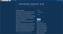 Desktop Screenshot of christopherchandler.blogspot.com