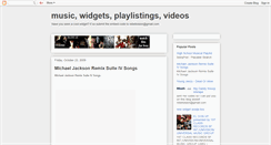 Desktop Screenshot of musicwidgets.blogspot.com