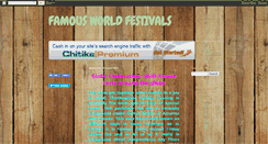 Desktop Screenshot of famous-festivals.blogspot.com