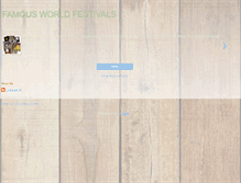 Tablet Screenshot of famous-festivals.blogspot.com
