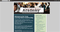 Desktop Screenshot of learningstylesacademy.blogspot.com