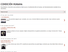 Tablet Screenshot of condicionhumanablog.blogspot.com