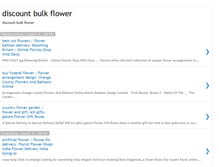 Tablet Screenshot of discountbulkflower.blogspot.com