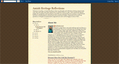 Desktop Screenshot of amishreflections.blogspot.com