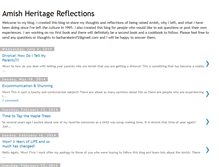 Tablet Screenshot of amishreflections.blogspot.com