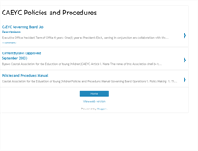 Tablet Screenshot of caeycpoliciesandprocedures.blogspot.com