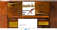 Desktop Screenshot of elcaminantedelosversos.blogspot.com