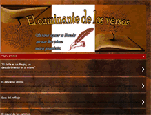 Tablet Screenshot of elcaminantedelosversos.blogspot.com