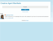 Tablet Screenshot of creativeagentmanifesto.blogspot.com