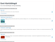 Tablet Screenshot of eestikasitooblogid.blogspot.com