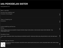 Tablet Screenshot of info-pemodelan-sistem.blogspot.com