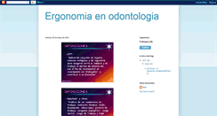 Desktop Screenshot of ergonomiaodontologia.blogspot.com