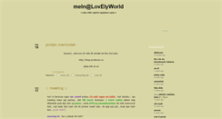 Desktop Screenshot of mikindlovelyworld.blogspot.com