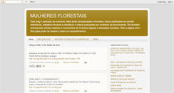 Desktop Screenshot of mulheresflorestais.blogspot.com
