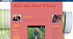 Desktop Screenshot of muchadoaboutwilsons.blogspot.com