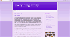 Desktop Screenshot of emily-everythingemily.blogspot.com