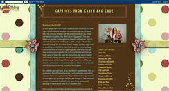 Desktop Screenshot of carynandcade.blogspot.com