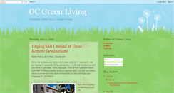 Desktop Screenshot of ocgreeliving.blogspot.com