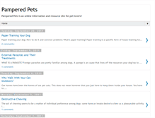 Tablet Screenshot of pamper-pets.blogspot.com