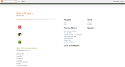 Desktop Screenshot of gotlyrics-blink182.blogspot.com