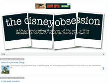 Tablet Screenshot of disneyobsession.blogspot.com