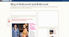 Desktop Screenshot of hollywood-bollywood-blog.blogspot.com