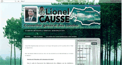 Desktop Screenshot of lionelcausse.blogspot.com