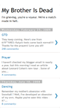 Mobile Screenshot of mybrotherisdead.blogspot.com