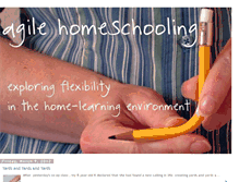 Tablet Screenshot of agilehomeschooling.blogspot.com