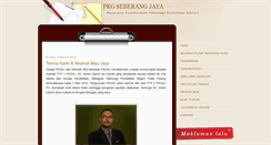 Desktop Screenshot of pkgseberangjaya.blogspot.com