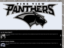 Tablet Screenshot of pineviewpanthers-littleleague.blogspot.com