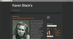 Desktop Screenshot of karenblackactress.blogspot.com