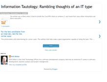Tablet Screenshot of informationtautology.blogspot.com