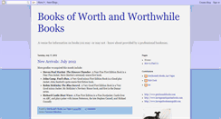 Desktop Screenshot of booksofworth.blogspot.com