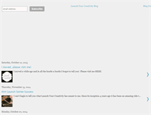 Tablet Screenshot of launchyourcreativity.blogspot.com