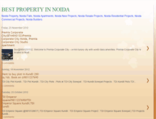 Tablet Screenshot of best-property-noida.blogspot.com