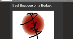 Desktop Screenshot of boutiqueonabudget.blogspot.com