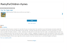 Tablet Screenshot of poetryforchildren-rhymes.blogspot.com
