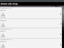 Tablet Screenshot of dreamcityshop.blogspot.com