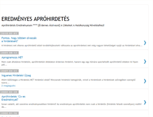 Tablet Screenshot of eredmenyes-aprohirdetes.blogspot.com