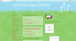 Desktop Screenshot of educacarparatodos.blogspot.com