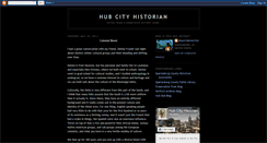 Desktop Screenshot of hubcityhistorian.blogspot.com