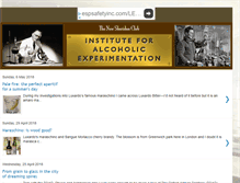 Tablet Screenshot of instituteforalcoholicexperimentation.blogspot.com