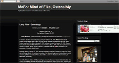 Desktop Screenshot of larryfike.blogspot.com